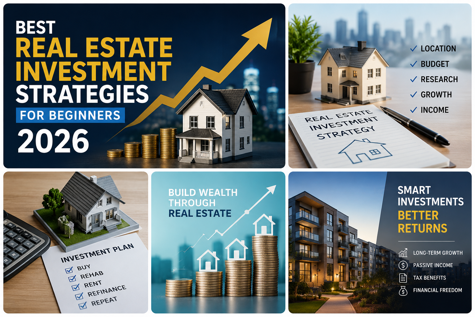 Best Real Estate Investment Strategies for Beginners-2026
